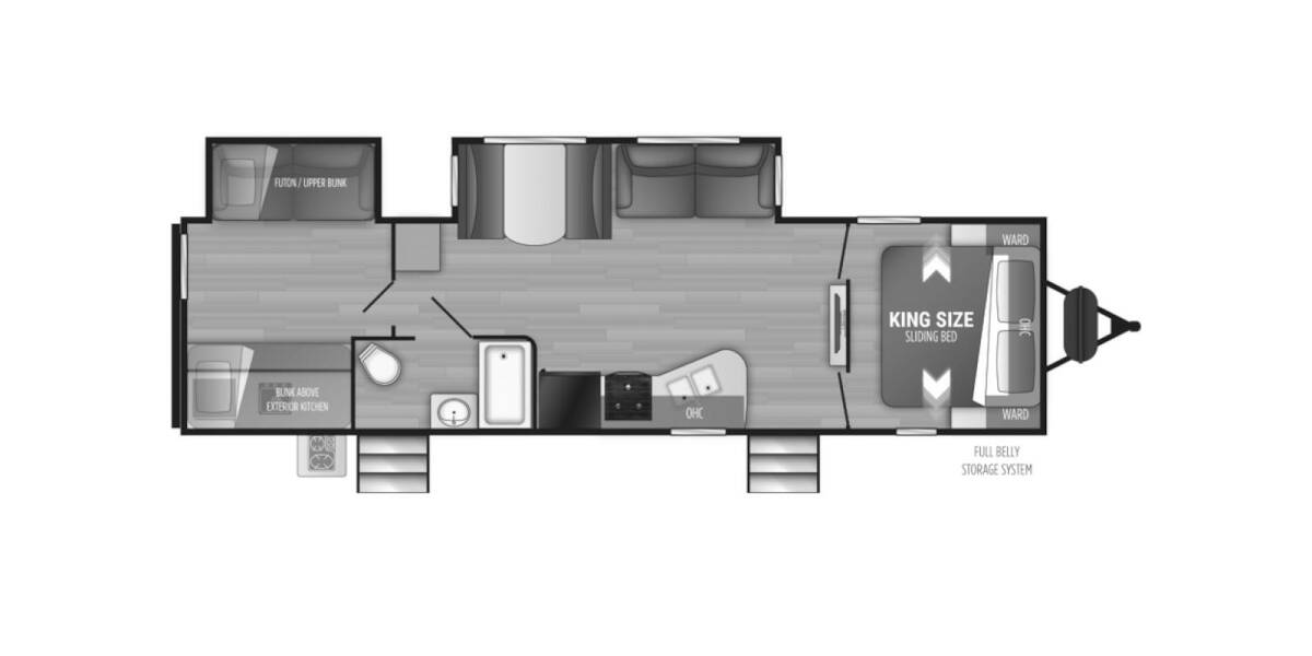 2021 Cruiser RV MPG Ultra-Lite 3100BH Travel Trailer at Chuck's RV Sales STOCK# 4121-2 Floor plan Layout Photo