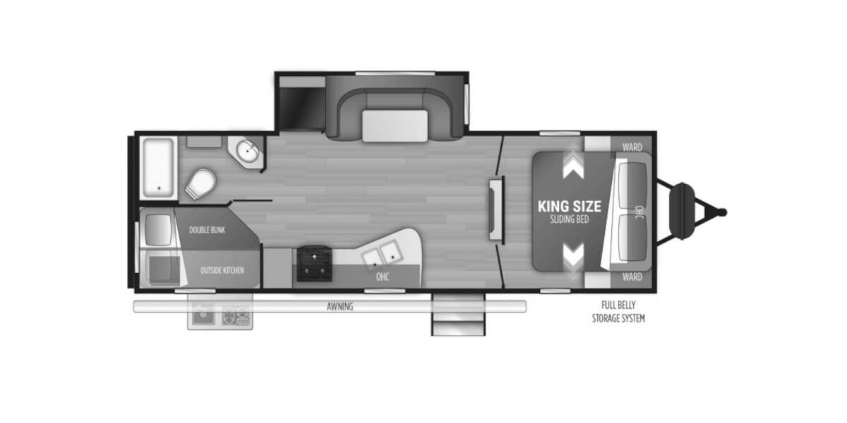 2022 Cruiser RV MPG Ultra-Lite 2500BH Travel Trailer at Chuck's RV Sales STOCK# 97020 Floor plan Layout Photo