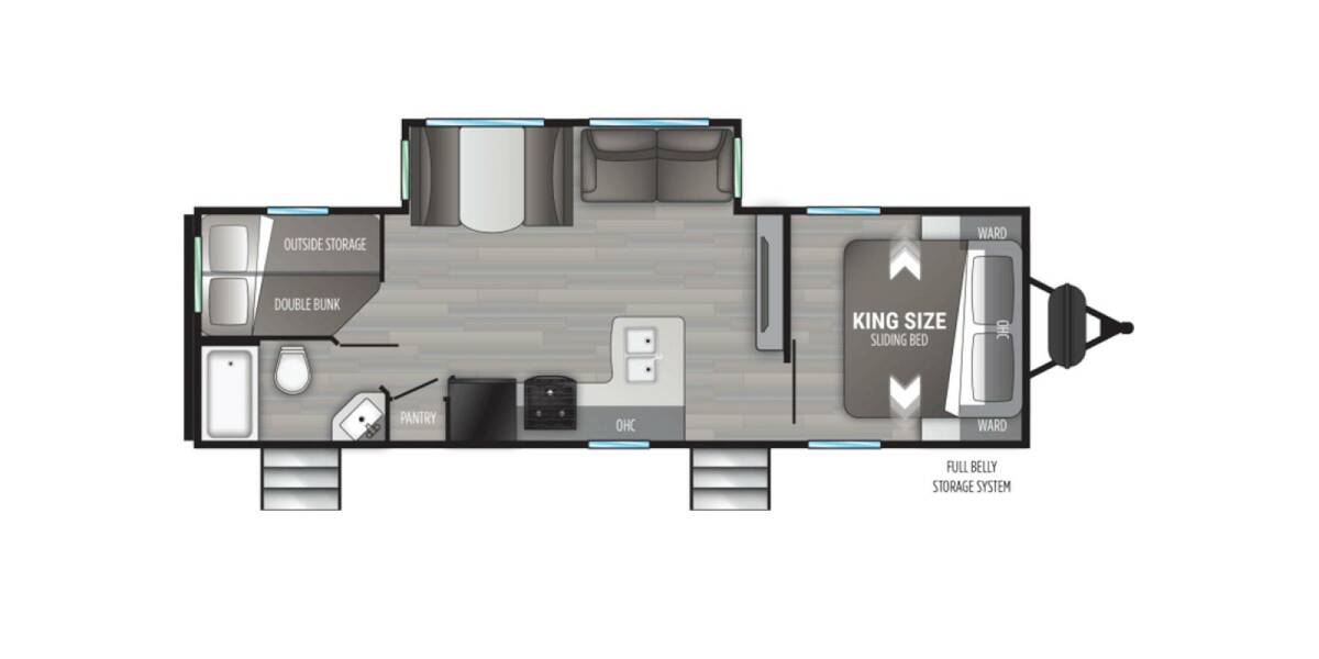 2022 Cruiser RV MPG Ultra-Lite 2720BH Travel Trailer at Chuck's RV Sales STOCK# 503000 Floor plan Layout Photo