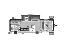 2023 East to West Della Terra LE 255BHLE Travel Trailer at Chuck's RV Sales STOCK# 0011 Floor plan Image