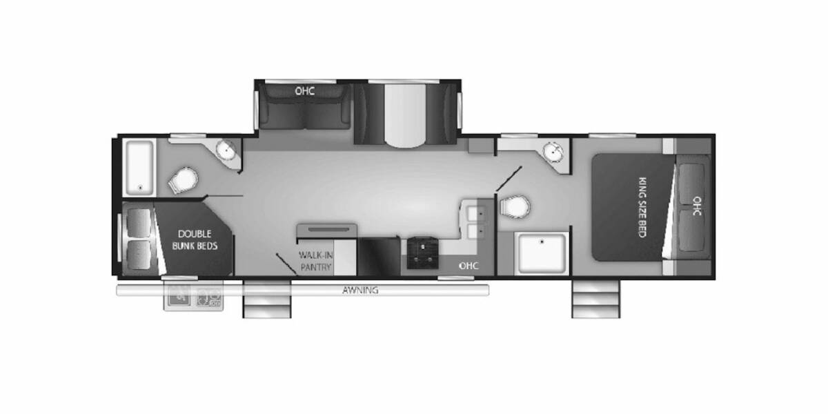 2020 Cruiser RV MPG Ultra-Lite 3200DB Travel Trailer at Chuck's RV Sales STOCK# 5735 Floor plan Layout Photo