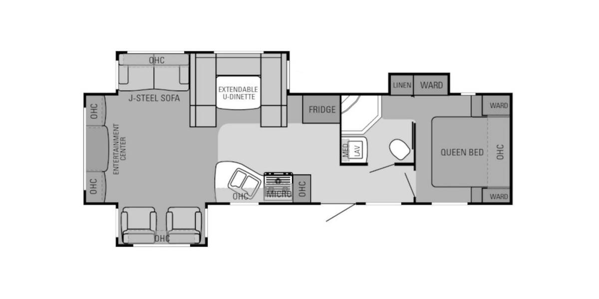 2013 Jayco Eagle 308RETS Travel Trailer at Chuck's RV Sales STOCK# 122020 Floor plan Layout Photo